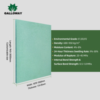 Vente en gros de panneaux MDF HDF verts de 6/9/12/15/18 mm, panneaux MDF imperméables, panneaux en fibre résistants à l'humidité HMR