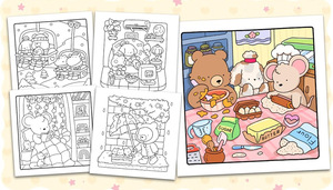 Livre de <span class=keywords><strong>Coloriage</strong></span> Personnalisé, Mignon et Agréable, Motifs Audacieux et Faciles pour Adultes et Enfants, Activité Éducative sur les Animaux, Impression sur Papier, Reliure Parfaite - Product Image 2