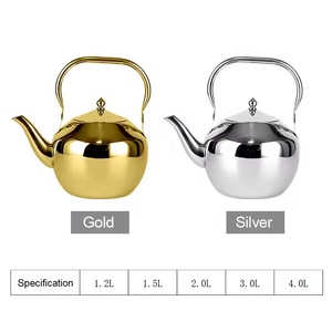 Vente en gros d'usine Cafetière Ensemble théière traditionnel en acier inoxydable Cafetière turque Style du Moyen-Orient Bouilloire électrique à café - Product Image 6