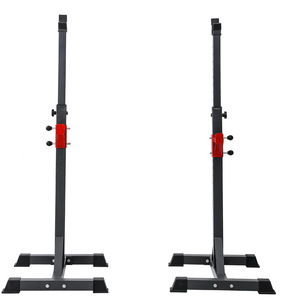 Estante de acero ajustable Power Squat Rack para uso en el gimnasio en casa Bancos y bastidores de potencia medio divididos Producto - Product Image 4