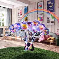 Ballons Bobo LED en plastique de dessin animé en gros, 20 pouces, ballons en feuille colorés, ensemble de ballons dans des ballons pour Halloween, Noël, mariage, fête