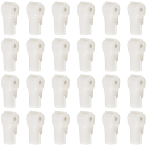 Peg <b>Hook</b> Locks Stop Locks 6mm <b>Plastic</b> Red White Black Stop Locks Pegboard Locks for Retail Store - Product Image 1