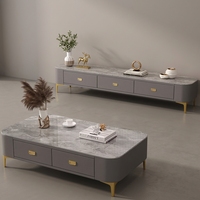 Meuble TV de salon 2024 Nouveauté Maison Moderne Simple Luxe Meuble TV sur pied et Table Basse Combinée