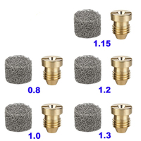 2 pièces de buse d'orifice de canon à mousse de 1.1mm et 2 pièces de machine à mousse, embouts de filetage universels pour la lance à mousse de neige