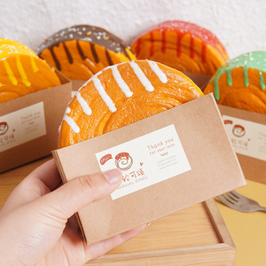 ขนมปังวงแหวนไม้ไผ่จำลอง PU สำหรับตกแต่งร้านขนมเค้ก ของหวาน ขนมปังจำลอง วงแหวนไม้ไผ่ ครัวซองต์ - Product Image 1