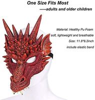 Masque de dragon Alaudidae pour Halloween, masques de mascarade, masque intégral pour cosplay, costume adulte, masque de dragon 3D respirant