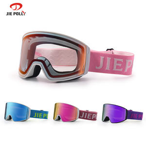 प्रभाव प्रतिरोधी स्की गोगल्स समायोज्य लोचदार बैंड शीतकालीन खेल गोगल्स सांस लेने योग्य विंडप्रूफ और एंटी-कोहरा - Product Image 3