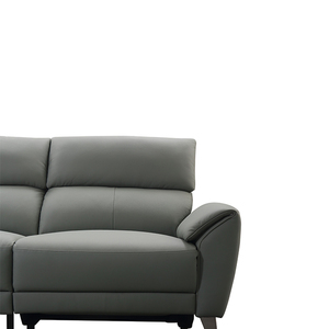 Sofá Seccional Esquinero Extensible en Forma de L de Cuero Europeo para <span class=keywords><strong>4</strong></span> Personas con Control Remoto - Product Image 3