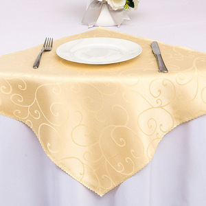 Großhandel Custom Logo Luxus Pink Polyester Servietten Handmade Classic Style Restaurant Tischdecke - Product Image 4