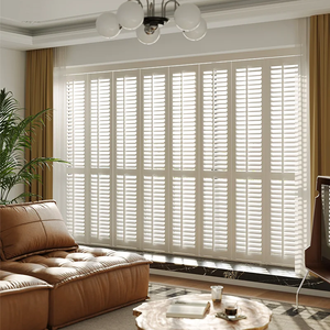 Volets de plantation Couleur blanche Persienne Australie Pvc Stores En Vrac Angleterre Australie Style <span class=keywords><strong>Baie</strong></span> Fenêtre <span class=keywords><strong>Coulissante</strong></span> - Product Image 2