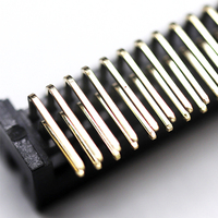 Conector PCB BOX Header en Ángulo Recto, Paso de 1.27mm, Altura 5.7-6.5mm, Posiciones 6-100 Pines, Conector de Caja de Pines en Ángulo Recto