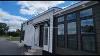 Maison préfabriquée en conteneur, design moderne, mini-maison sur roues, en acier, kit de construction pour camping extérieur et jardin, confortable