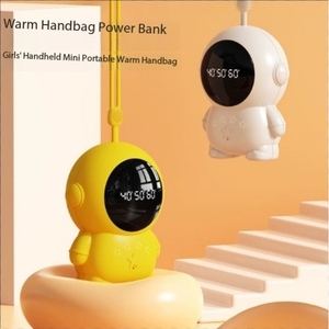 Pequeño astronauta calentador de manos USB recargable pantalla Digital portátil Mini calentador de manos, un gran regalo de invierno y regalo de cumpleaños - Product Image 4