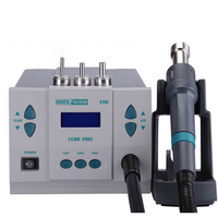 Stasiun Solder Udara Panas QUICK 861DW 1000W 220V/110V Bebas Timbal, Stasiun Rework Mikrokomputer Pengatur Suhu
