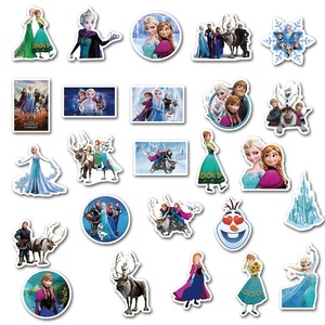 50 Pezzi Adesivi Cartoon <span class=keywords><strong>Frozen</strong></span> <span class=keywords><strong>Elsa</strong></span> <span class=keywords><strong>Anna</strong></span> Principesse 2 per Bambine, Decorazione Murale, Etichette Anime - Product Image 3