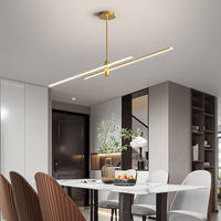 Lustre de salon d'hôtel intérieur, style moderne minimaliste, ambiance nordique, luxe, chambre à coucher, restaurant, luminaire suspendu LED