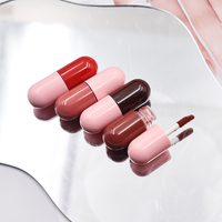 Gloss à lèvres mini capsule longue tenue 24h, rouge à lèvres liquide mat nude sexy en mini capsule