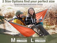 Ultra-Portabler Abnehmbarer Nylon-Camping-Hängematte, Wetterfest mit Robusten Baumgurten für Outdoor-Aktivitäten