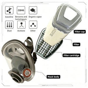 <span class=keywords><strong>Masque</strong></span> à gaz intégral ABEK+<span class=keywords><strong>P3</strong></span> - Protection multi-gaz et anti-particules, qualité industrielle - Product Image 3