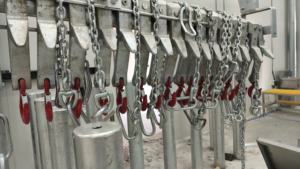 Équipement de <span class=keywords><strong>boucherie</strong></span> d'abattoir en acier <span class=keywords><strong>halal</strong></span> Machine d'abattage pour vache, bovin, chèvre, abattoir de viande, pompe à moteur noyau de roulement - Product Image 2