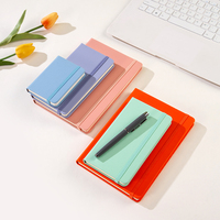 Vente flash - Carnet de notes A5 en cuir PU texturé avec logo personnalisé en relief, poche intérieure et attache pour stylo, pour la planification quotidienne