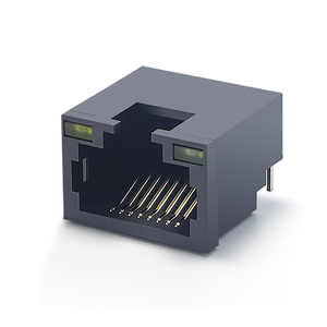 Connettore di Rete Ethernet LAN Femmina <span class=keywords><strong>RJ45</strong></span> a Singola Porta Tipo <span class=keywords><strong>SMT</strong></span> con LED Placcato in Oro Garanzia di 2 Anni AK Electronics - Product Image 5