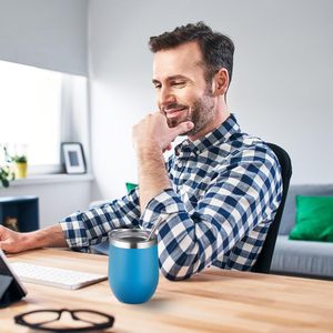 Vaso de Acero Inoxidable de Doble Capa con Aislamiento al Vacío, Diseño de Huevo en Forma de U, 12 oz, para Vino Tinto - Product Image 6