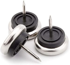 Glissières métalliques rondes robustes à <span class=keywords><strong>clouer</strong></span> pour meubles, protecteurs <span class=keywords><strong>de</strong></span> sols en bois dur, antidérapantes pour pieds <span class=keywords><strong>de</strong></span> bureau, armoire, canapé - Product Image 3
