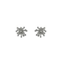 Zierliche 18K Vergoldete S925 Silber Sternförmige Ohrstecker 925 Sterling Silber Blumen-Ohrringe