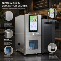 Distributeur automatique de smoothies aux fruits frais personnalisés - Anti-vandalisme, à monnayeur, Wi-Fi avec fonction de nettoyage automatique pour les friandises glacées