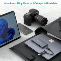 Lector de Tarjetas de Memoria USB C 6 en 1 para Tarjetas CFexpress Tipo B, CF, XD, MS, SD, TF, Capacidad de Tarjeta de 2 TB