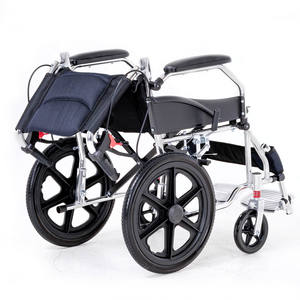 Fauteuil roulant manuel en alliage d'aluminium noir Dongpin pour personnes handicapées, dispositif d'assistance léger et portable pour personnes âgées - Product Image 5