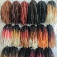 Extensions capillaires synthétiques populaires, douces et volumineuses, 18 pouces, Afro Kinky Curly Marley Twist, pour tresses au crochet et tresses à la main, en vrac