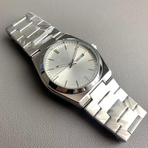 2025 nuevo reloj informal de negocios para hombres con cristal de zafiro, correa de acero inoxidable, reloj de cuarzo con manecillas luminosas - Product Image 6