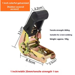 Sangles <span class=keywords><strong>d</strong></span>'<span class=keywords><strong>arrimage</strong></span> à cliquet robustes de <span class=keywords><strong>5m</strong></span> avec une capacité de 800kg. - Product Image 6
