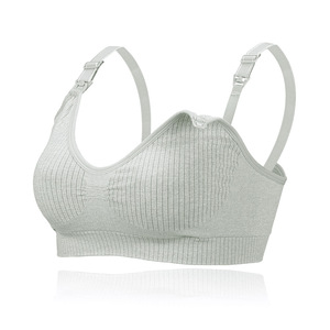 Posparto mamá embarazada hebilla de Apertura frontal <span class=keywords><strong>Sujetador</strong></span> de <span class=keywords><strong>lactancia</strong></span> de gran tamaño <span class=keywords><strong>Sujetador</strong></span> de <span class=keywords><strong>lactancia</strong></span> de nailon sin costuras - Product Image 6