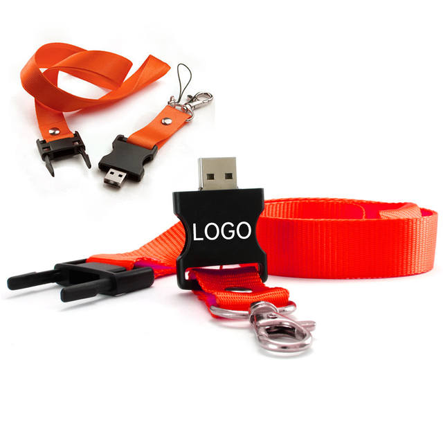 Cheap Neck Lanyard USB Flash Drive Neck Strap USB Sticks Weave String Various Hook Options Is a Perfect Trade Show Item