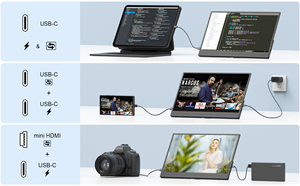 Monitores pequeños LED LCD de 13,3 pulgadas, pantalla táctil 4K 3840*2160P, Monitor de juego, pantalla de Panel IPS, pantalla USB, Monitor portátil para PS5 - Product Image 6