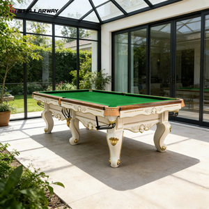 Table de <span class=keywords><strong>billard</strong></span> STELLARWAY en chêne sculpté vintage, ardoise industrielle de 4,5 cm, professionnelle, 7 pieds, 8 pieds, 9 pieds, design classique - Product Image 1