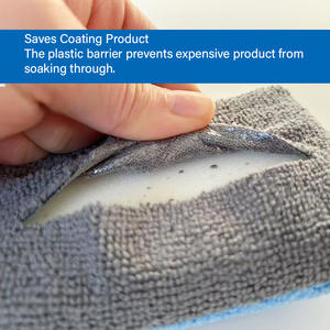 เครื่องแว๊กซ์ขัดแบบอัปเกรดแผ่นทำความสะอาดบ้านแผ่นไมโครไฟเบอร์พร้อมแผ่นพลาสติก - Product Image 2