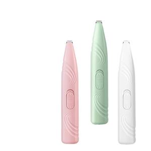 Cortapelos eléctrico para mascotas, para recortar el pelo de las patas de perros, recargable, material ABS verde menta - Product Image 3