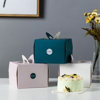 Boîtes d'Emballage Pliantes en Carton Biodégradable de Haute Qualité pour Gâteaux, Biscuits et Donuts, Vente en Gros, Personnalisables Avec Logo