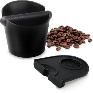 Set di 2 pezzi Espresso Knock Box e caffè Tamper tappetino strumenti Barista affidabili