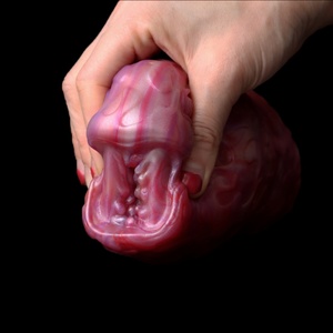 GEEBA Godet de masturbation masculin, design bouche de serpent, vagin réaliste, en silicone souple, poche vaginale, jouet sexuel pour hommes, masseur de prostate - Product Image 1