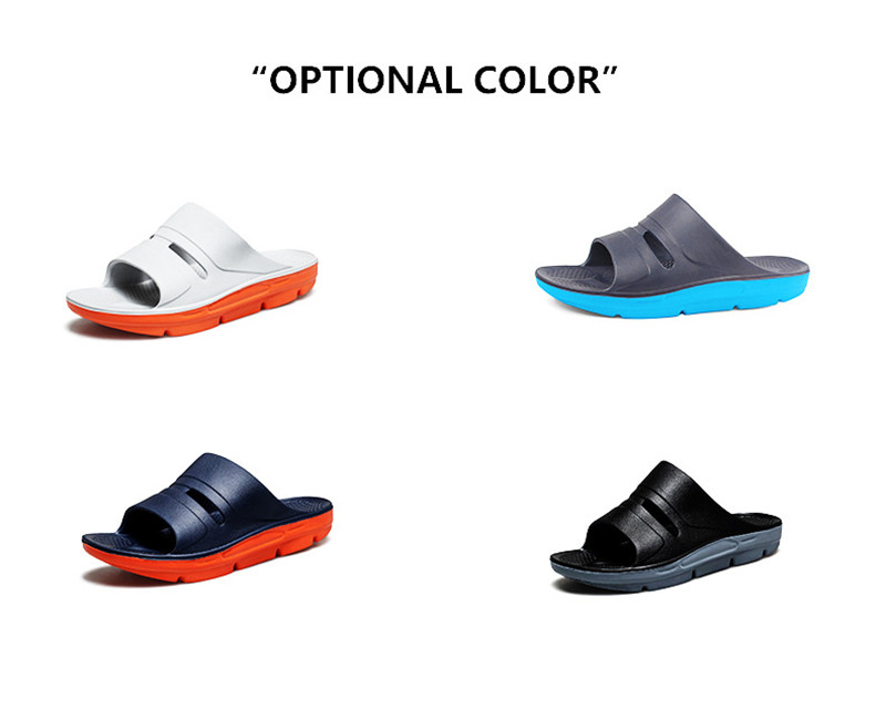 Men's Slippers Large Size Thick Sole Arch EVA Slides Shoes Rehabilitation Slippers