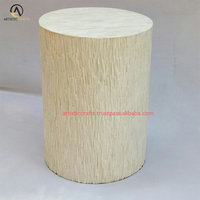 Tabouret moderne en bois avec incrustation d'os, artisanat indien de haute qualité, portabilité artisanale pour chambre à coucher, hôtel, villa, décoration