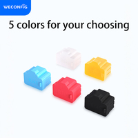 Bouchon anti-poussière en silicone pour port Ethernet LAN, capuchon de protection anti-poussière RJ45, prise vierge RJ45, 1000 pièces/paquet