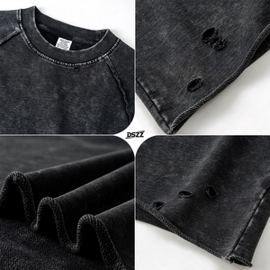 Camicia da <span class=keywords><strong>uomo</strong></span> con maniche Raglan 100% in cotone <span class=keywords><strong>stile</strong></span> <span class=keywords><strong>Vintage</strong></span> Oversize girocollo manica lunga lavato in bianco <span class=keywords><strong>abbigliamento</strong></span> da <span class=keywords><strong>uomo</strong></span> - Product Image 4