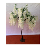 Guirlande de glycines artificielles en soie, 1 m,, Arrangement Floral, à suspendre, pour plafond de mariage