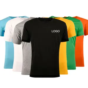 Camisetas de Algodón Blancas Lisas para Hombre para Imprimir Logo en Promoción Electoral - Product Image 1